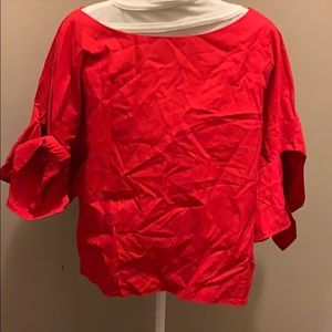 Red TopShop blouse